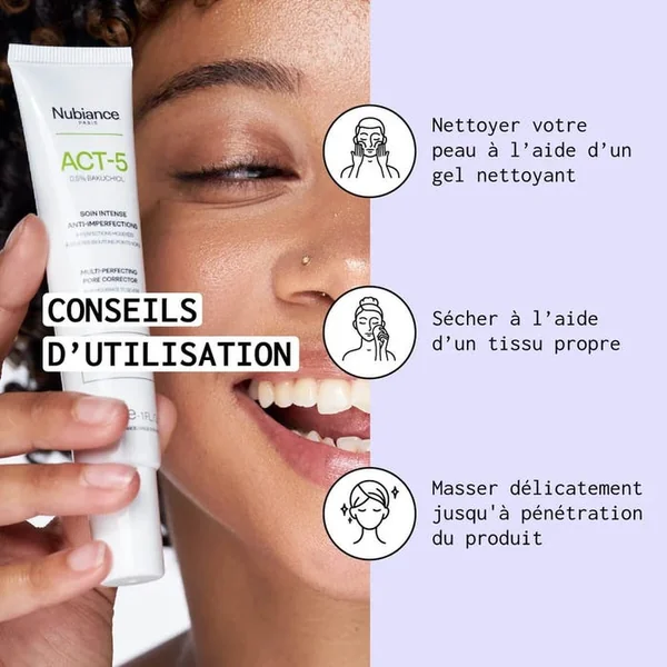 ACT-5 - Soin Intense Anti-Imperfections - Visage - Peaux à Tendance Acnéique, 30ml