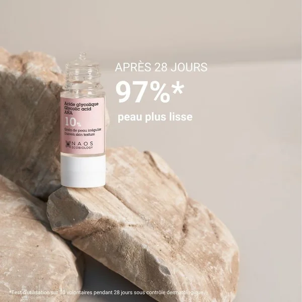 ACTIF PUR - Acide Glycolique AHA 10% - Grain de Peau Irrégulier - Visage, 15ml