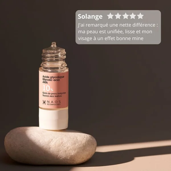 ACTIF PUR - Acide Glycolique AHA 10% - Grain de Peau Irrégulier - Visage, 15ml
