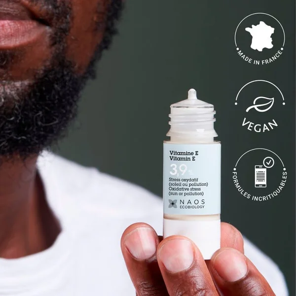 ACTIF PUR - Vitamine E 3,9% - Stress Oxydatif Soleil ou Pollution - Visage, 15ml