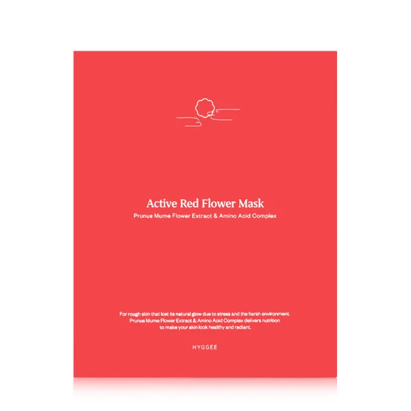 Active Red Flower Mask