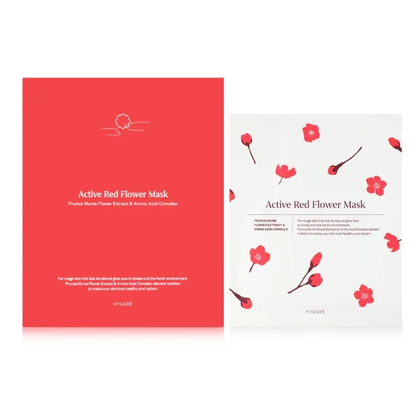 Active Red Flower Mask