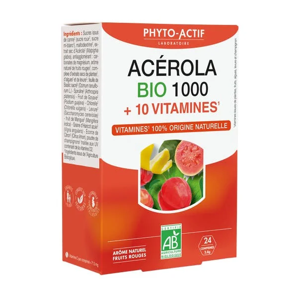Acérola Bio 1000 + 10 vitamines