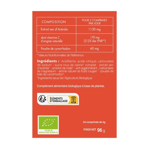 Acérola Bio 1000 effervescent