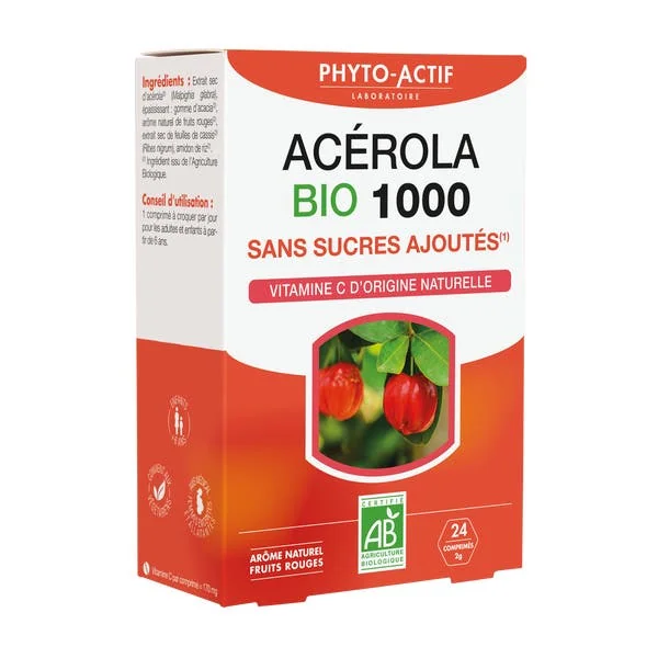 Acérola Bio 1000 sans sucres