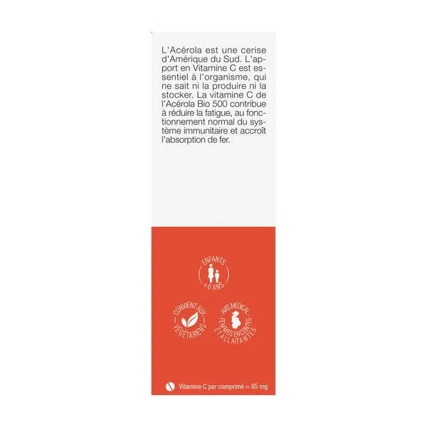 Acérola bio 500 + 1 tube offert