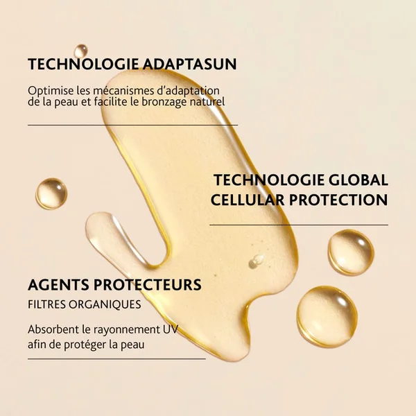 ADAPTASUN - Huile Solaire Hydra-Protectrice Soleil Fort - Corps et Cheveux, 150ml