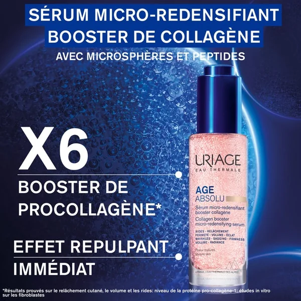 AGE ABSOLU - Sérum Micro-Redensifiant Booster Collagène - Visage - Peaux Matures, 30ml