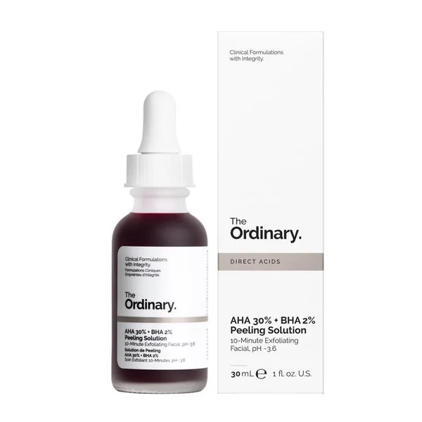 AHA 30% + BHA 2% - Solution de Peeling - Visage - Tous Types de Peaux, 30ml