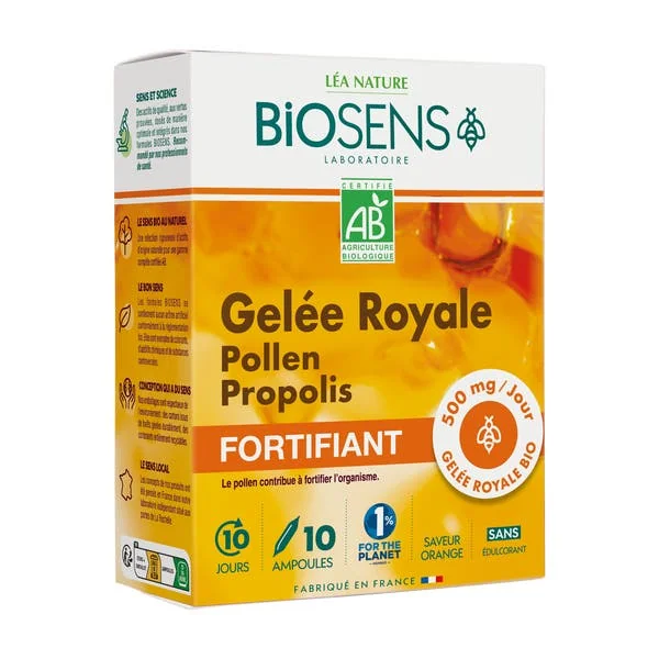 Ampoules Fortifiant - Gelée Royale - Pollen - Propolis - bio
