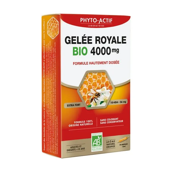 Ampoules Gelée Royale Bio 4000mg