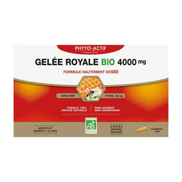 Ampoules Gelée Royale Bio 4000mg