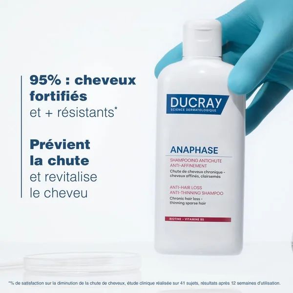 ANAPHASE - Shampooing Anti-Chute Anti-Affinement - Chute de Cheveux Chronique, Cheveux Affinés, Clairsemés, 400ml
