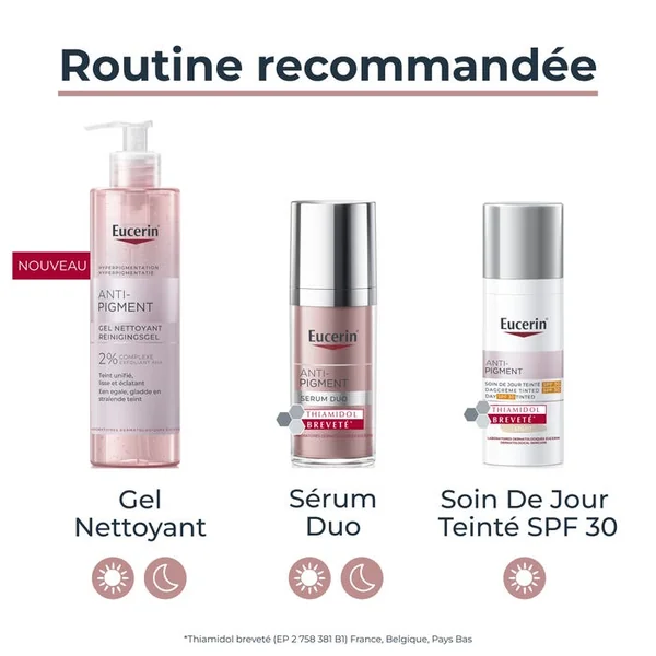 ANTI-PIGMENT - Soin de Jour Teinté Light SPF30 - Visage - Tous Types de Peaux, 50ml