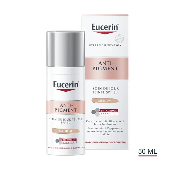 ANTI-PIGMENT - Soin de Jour Teinté Medium SPF30 - Visage - Tous Types de Peaux, 50ml