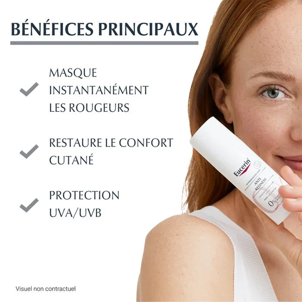 ANTI-ROUGEURS - Soin de Jour Correcteur Teinté SPF30 - Visage - Peaux Hypersensibles, 50ml