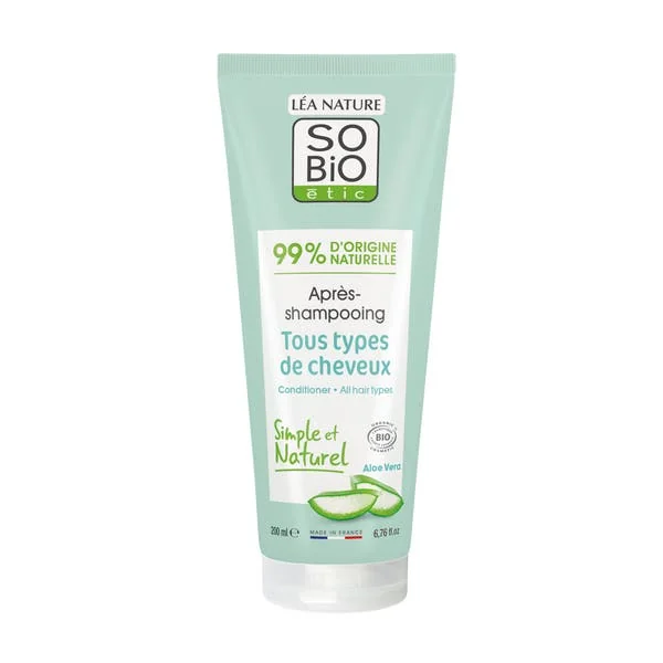 Après-shampooing tous types de cheveux, Aloe vera bio