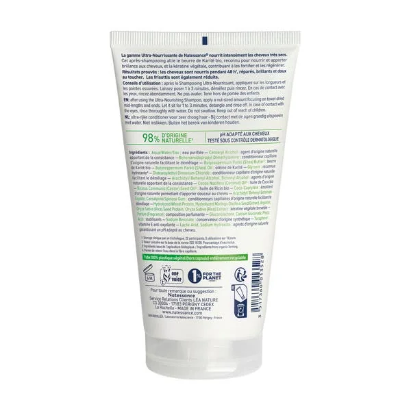 Après-shampooing ultra-nourrissant Karité bio et Kératine végétale