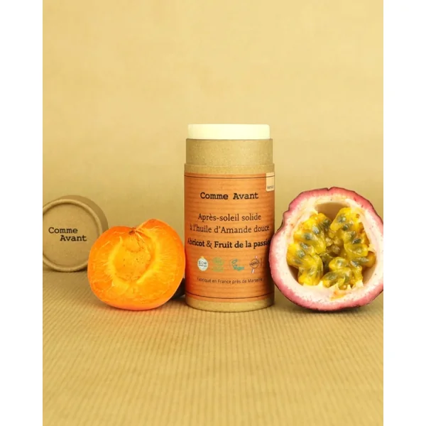 Après-soleil solide - Huile d'Amande Douce - Parfum Abricot & Fruit de la Passion