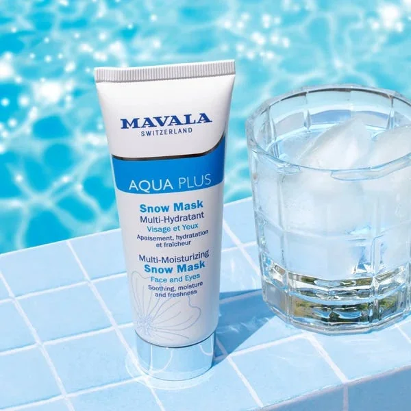 AQUA PLUS - Snow Mask Multi-Hydratant - Visage et Yeux - Peaux Déshydratées, 75ml
