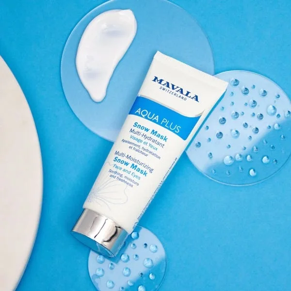 AQUA PLUS - Snow Mask Multi-Hydratant - Visage et Yeux - Peaux Déshydratées, 75ml