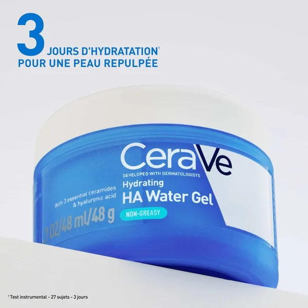 Aqua-Gel Hydratant Acide Hyaluronique - Visage Tous Types de Peaux, 48ml