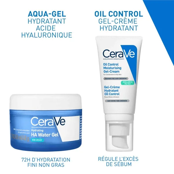 Aqua-Gel Hydratant Acide Hyaluronique - Visage Tous Types de Peaux, 48ml