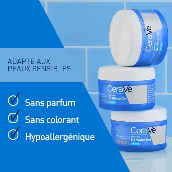 Aqua-Gel Hydratant Acide Hyaluronique - Visage Tous Types de Peaux, 48ml