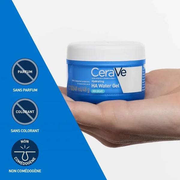 Aqua-Gel Hydratant Acide Hyaluronique - Visage Tous Types de Peaux, 48ml