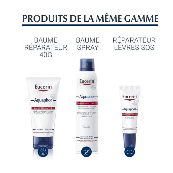 AQUAPHOR - Baume Réparateur Cutané - Visage et Corps - Peaux Sèches, 198g