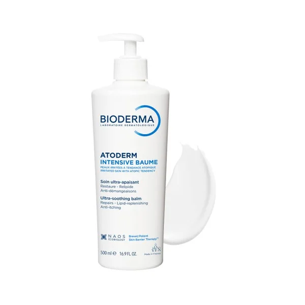 ATODERM INTENSIVE BAUME - Soin Ultra-Apaisant - Visage et Corps - Peaux Irritées à Tendance Atopique, 500ml