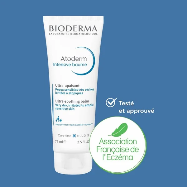 ATODERM INTENSIVE BAUME - Soin Ultra-Apaisant - Visage et Corps - Peaux Irritées à Tendance Atopique, 75ml