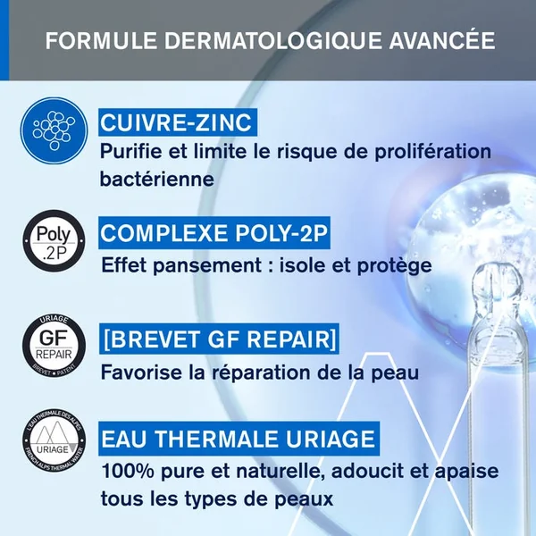 BARIÉDERM-CICA - Crème Protectrice au Cuivre-Zinc SPF50+ - Visage et Corps - Peaux Fragilisées et Irritées, 40ml