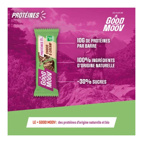 Barre protéinée choco et cream bio