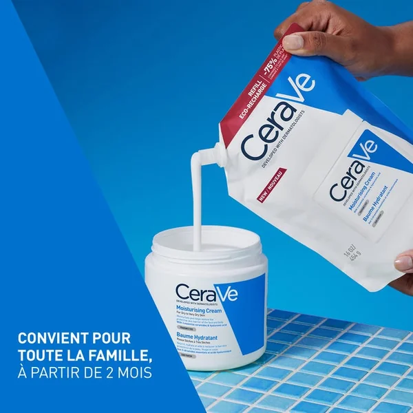 Baume Hydratant Eco-Recharge - Visage et Corps Pour les Peaux Sèches à Très Sèches, 454g