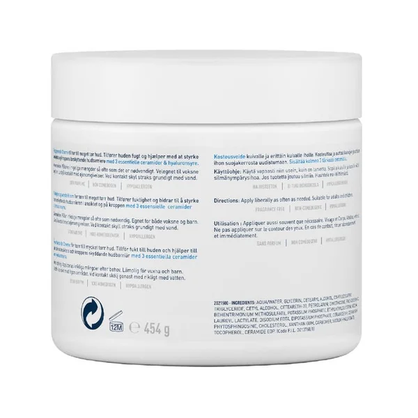 Baume Hydratant - Visage et Corps Pour les Peaux Sèches à Très Sèches, 454ml