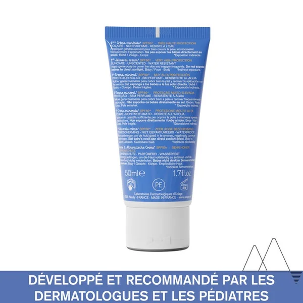 BEBE - 1ère Crème Minérale SPF50+ - Visage et Corps - Peaux Fragiles, 50ml
