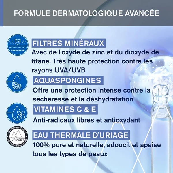 BEBE - 1ère Crème Minérale SPF50+ - Visage et Corps - Peaux Fragiles, 50ml
