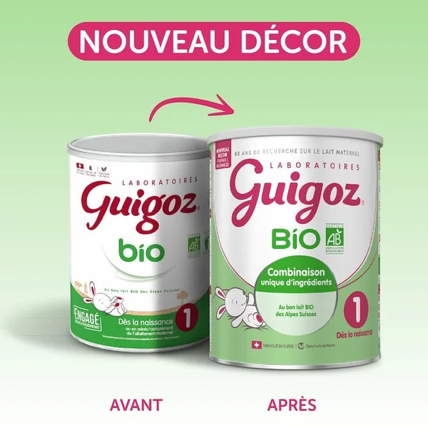 BIO - Lait en Poudre 1er ge - Dès la Naissance jusqu'à 6 mois, 800g