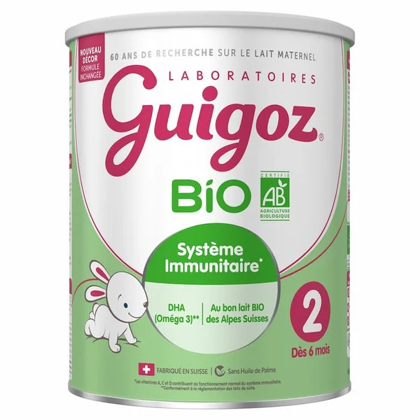 BIO - Lait en Poudre 2ème ge Bio - Dès 6 mois jusqu'à 1 An, 800g