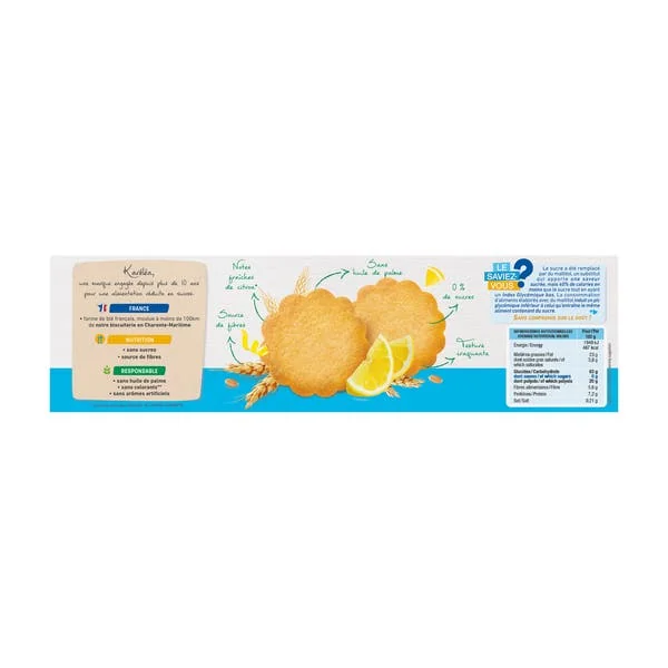 Biscuits citron sans sucres