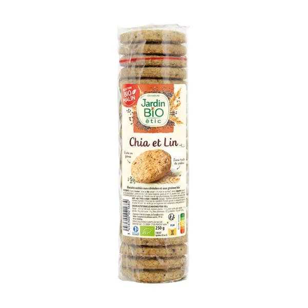 Biscuits sablés chia et lin