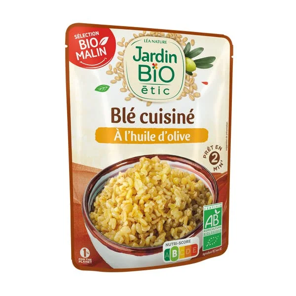 Blé cuisiné à l'huile d'olive