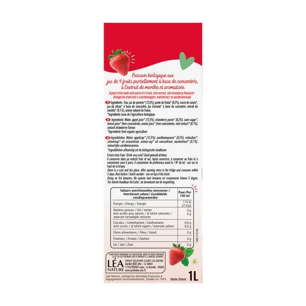 Boisson Fraise Menthe