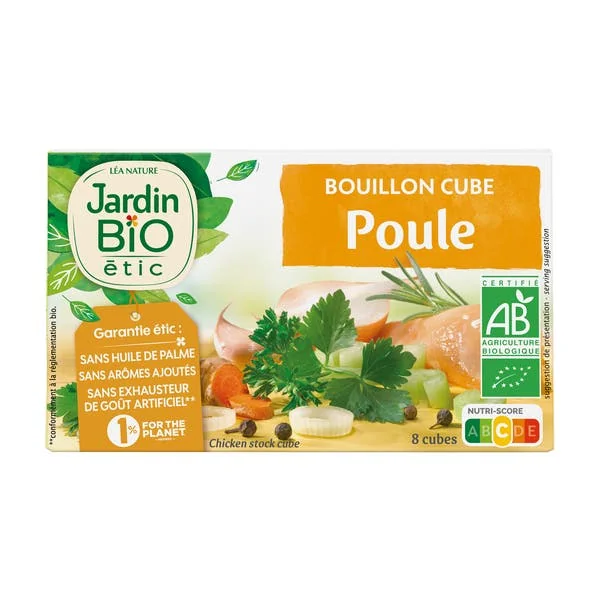 Bouillon cube bio poule