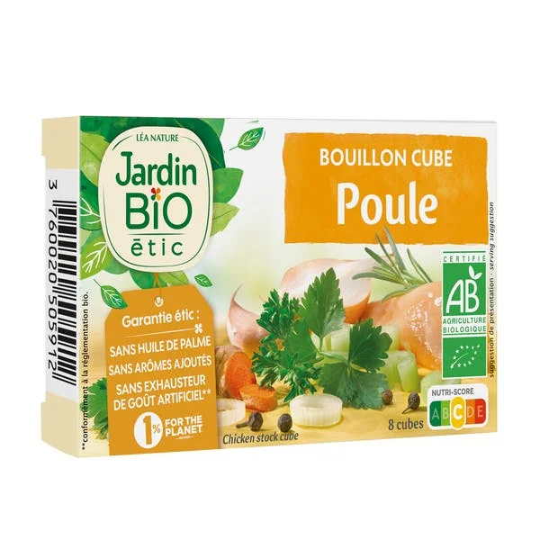 Bouillon cube bio poule