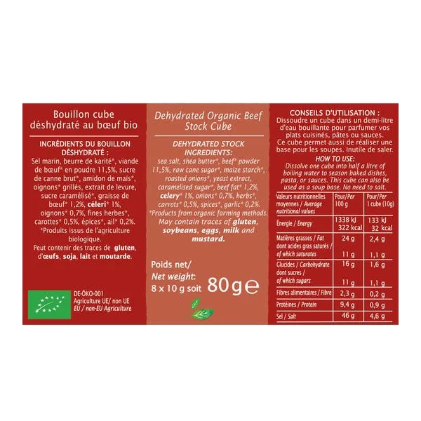 Bouillon cube Boeuf - bio