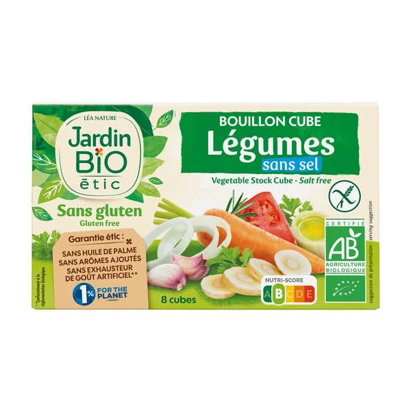 Bouillon cube légumes sans gluten - bio
