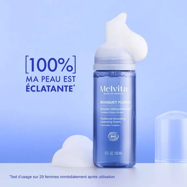 BOUQUET FLORAL - Mousse Nettoyante Eclat - Visage - Tous Types de Peaux, 150ml