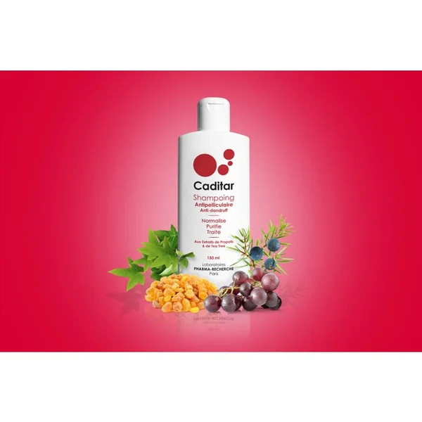 CADITAR - Shampooing Anti-Pelliculaire - Pellicules Sèches et Démangeaisons, 150ml
